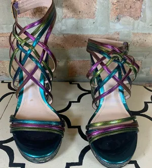 Zara platform Metallic ♥️ thumbnail 1