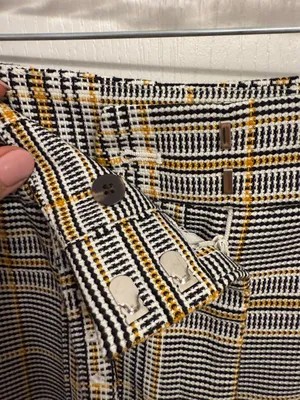 Ann Taylor Plaid Tweed High Rise Belted Dress Pants thumbnail 4