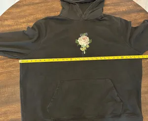 AllSaints Wreath Oth Rose Cross Hoodie Pullover Black XXL thumbnail 4