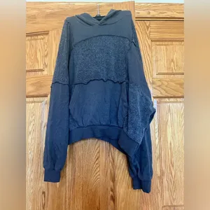 Aerie - Sherpa Patchwork Oversized Hoodie Pullover thumbnail 3