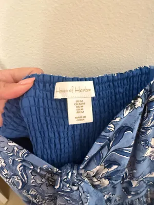 House of Harlow Blue Floral Maxi Dress thumbnail 3