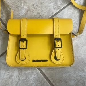 Dr Martens 7 Inch Yellow Leather Satchel Mini Crossbody Bag Buckle Accent thumbnail 2