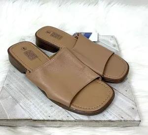 NWT Deadstock Vintage Faded Glory Leather Slide Sandals Size 6 thumbnail 1