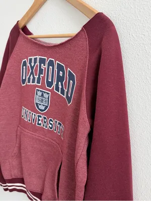 Oxford University Off the Shoulder Sweatshirt thumbnail 5