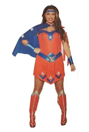 HALLOWEEN AMERICAN SUPER HERO 4pc Halloween Cosplay Costume S thumbnail 1