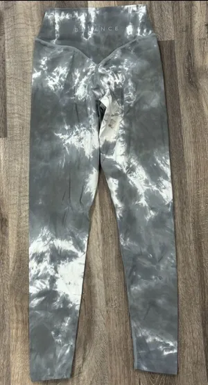 Balance Athletica Vitality Cloud Leggings Grey White Women’s XS thumbnail 1
