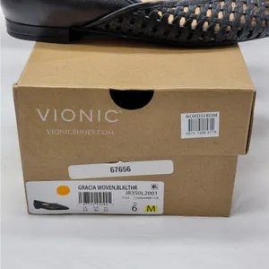Vionic Womens Gracia Woven Leather Flats Size 6 Black Pointed Toe Comfort Shoes thumbnail 10