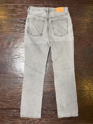 Madewell Gray High Rise Straight Leg Cropped Jeans Size 24 thumbnail 3