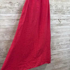 NWT‎ Lungo L'Arno Womens S Dress Knee Length Pink 100% Linen Short Summer Italy thumbnail 3