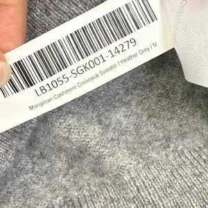 Quince Mongolian Cashmere Crewneck Sweater Heather Grey LB1055-SGK001‎ Size M thumbnail 3