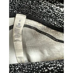 Lululemon Pace Perfect Air Time White Black 7/8 Tight‎ Leggings Women's Size 6 thumbnail 6
