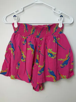 Aerie Hot Pink Parrot Shorts Size Small Beach Resort Vacation Summer thumbnail 3