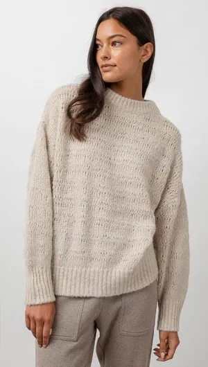 NWT Rails Reagan Chunky Sweater in Oat Small thumbnail 1