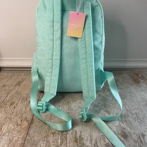 Stoney Clover Lane x Target NWT Mint Green Terry Backpack Full Size Beach Pool thumbnail 2