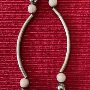 Vintage Park Lane necklace silver medallion with silver & grayish beads EVC thumbnail 6