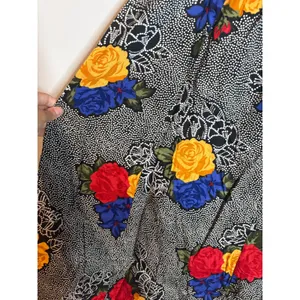 American Vintage Vtg polkadot floral patterned midi skirt thumbnail 3