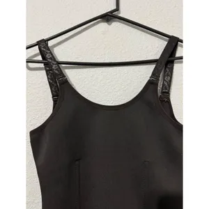 Womens Black Waist Trainer Vest Shapewear Zipper Hook Closure Large L Faja‎ thumbnail 10