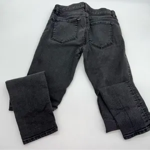 Ann Taylor LOFT Women's Modern Skinny Black Denim Low Rise Jeans Size 24 thumbnail 7