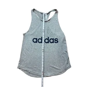adidas women’s gray Racerback tank‎ sz M thumbnail 5