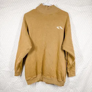 Aerie Olive Green The Sweat‎ Everyday Mock Neck Sweatshirt thumbnail 2