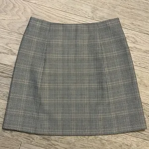 Babaton Plaid Mini High Waist A-Line Skirt Size 10 thumbnail 5