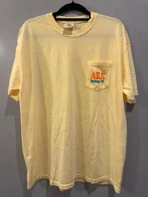 Comfort Colors Alpha Sigma Alpha Spring 2023 Pocket Tee thumbnail 1
