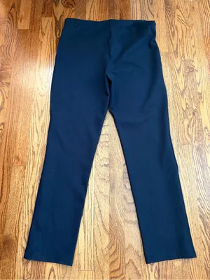 Quince Ultra-Stretch Ponte Straight Leg Pants XL Black Pull-On Work Travel thumbnail 5