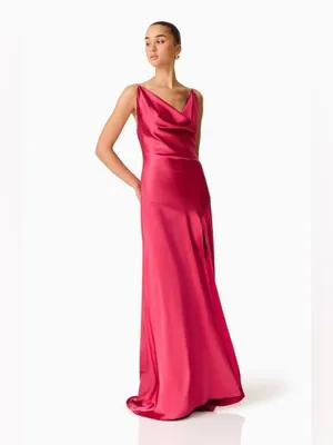 Elliatt Clementine Cowl Neck Evening Gown Medium thumbnail 2