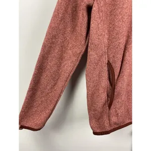 Eddie Bauer Antique Rose Radiator Fleece 2.0 Snap Mock Neck‎ Pullover Sweater XL thumbnail 2