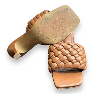 Vince Camuto‎ Leather Quilted Heeled Sandals Brinela Brown Sz 5.5 thumbnail 7
