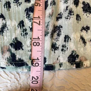 Mystree Womens Animal Print Smocked Slit Summer Maxi Dress Black Green Large‎ thumbnail 9