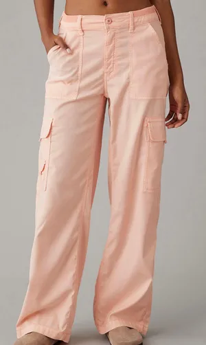 American Eagle Dreamy Drape Stretch Cargo Pants thumbnail 1
