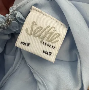 Selfie Leslie Powder Blue Ruffle Sleeve Mini Dress thumbnail 4