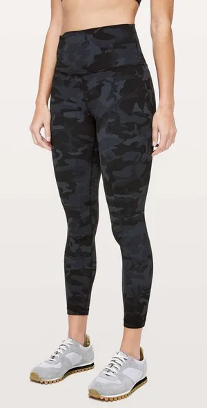 Lululemon Align High Rise Leggings 25" Incognito Camo Grey Gym Active‎ Womens 8 thumbnail 1