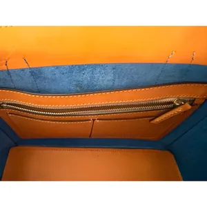 Dooney & Bourke Small Shannon Vibrant Blue Orange Structured Tote Bag thumbnail 9