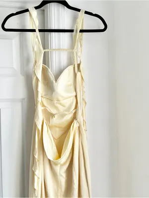 Nana Jacqueline Caroline Dress in Butter Yellow thumbnail 5