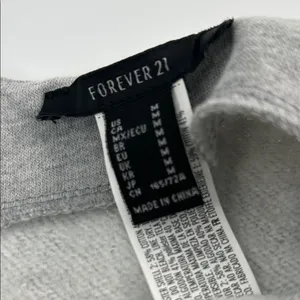 Forever 21 Heather Gray Lace-Up Skirt thumbnail 4