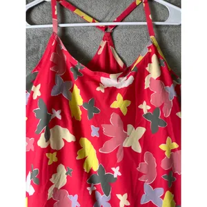 Outdoor Voices Pink Butterfly Print Strappy Athletic Exercise Mini Dress Size XL thumbnail 2