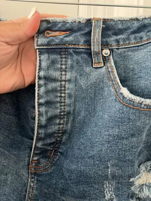 We The Free Size 29 High Rise Distressed Raw Hem Denim Shorts thumbnail 7