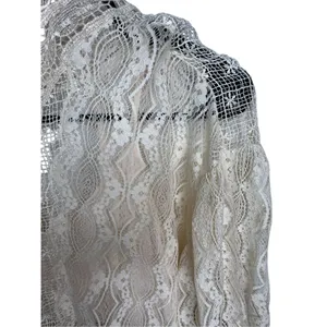 Free People Cream Half Sleeve Lace Mini Dress With Open Back thumbnail 3