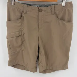 Mountain Hardwear khaki nylon hiking short women’s size 2 outdoor camping thumbnail 1