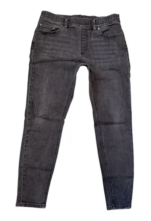 L.L.Bean BeanFlex Skinny Jeans Favorite Fit Dark Charcoal Wash 10P Cabincore thumbnail 1