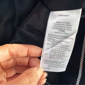 NEW Madewell Cargo Pants in Pinstripe Almost Black thumbnail 8