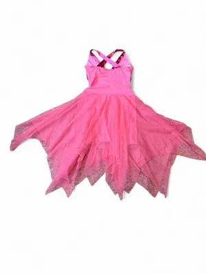 Hot Pink Tulle Coquette Dress | Fairycore Princess Prom Dress XS/S Petite thumbnail 8