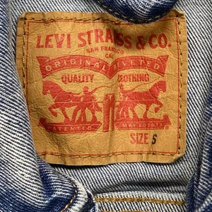 Levis Mens Classic Denim Stonewash Trucker Jean Button Down Jacket Sz‎ Small thumbnail 4
