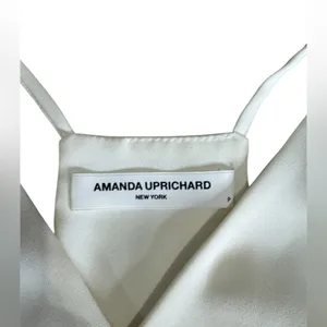 amanda uprichard White Wrap‎ Sleeveless Peplum Top Size P thumbnail 3