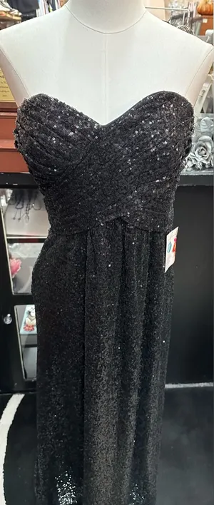 Nightway sz 10 black long formal dress thumbnail 1