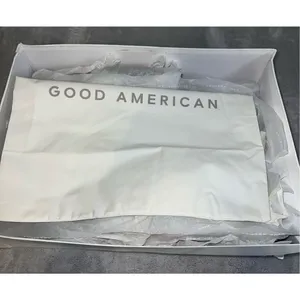 Good American Black Patent Leather Boots Square Toe 9 thumbnail 7