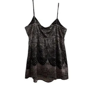 Express Women's‎ L Black Sequin Trim Tank Top Sleeveless Casual thumbnail 10