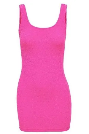 SKIMS Always Fits Pink Mini Dress /Good American thumbnail 6